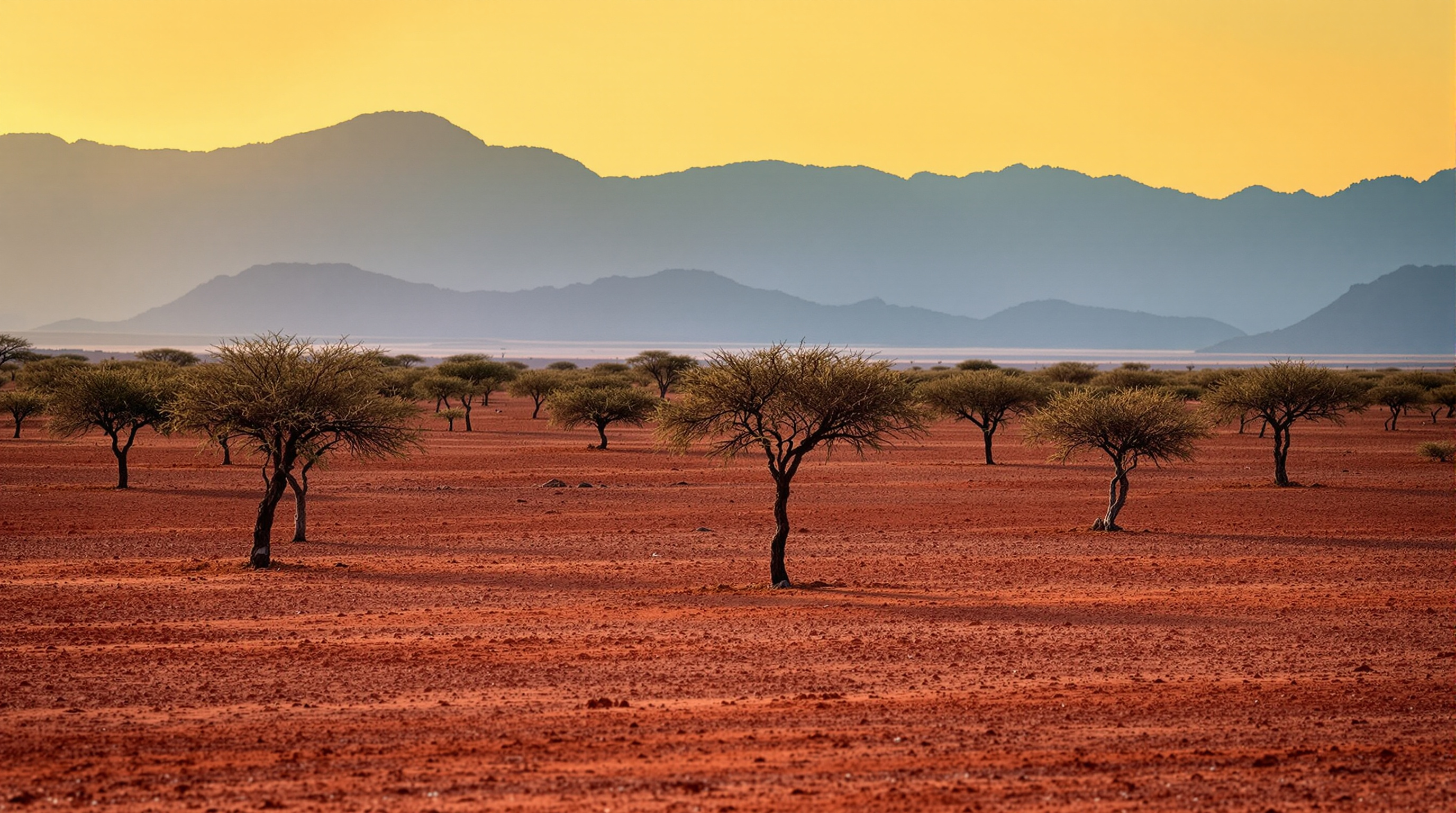 Paysage namibien — territoire Himba