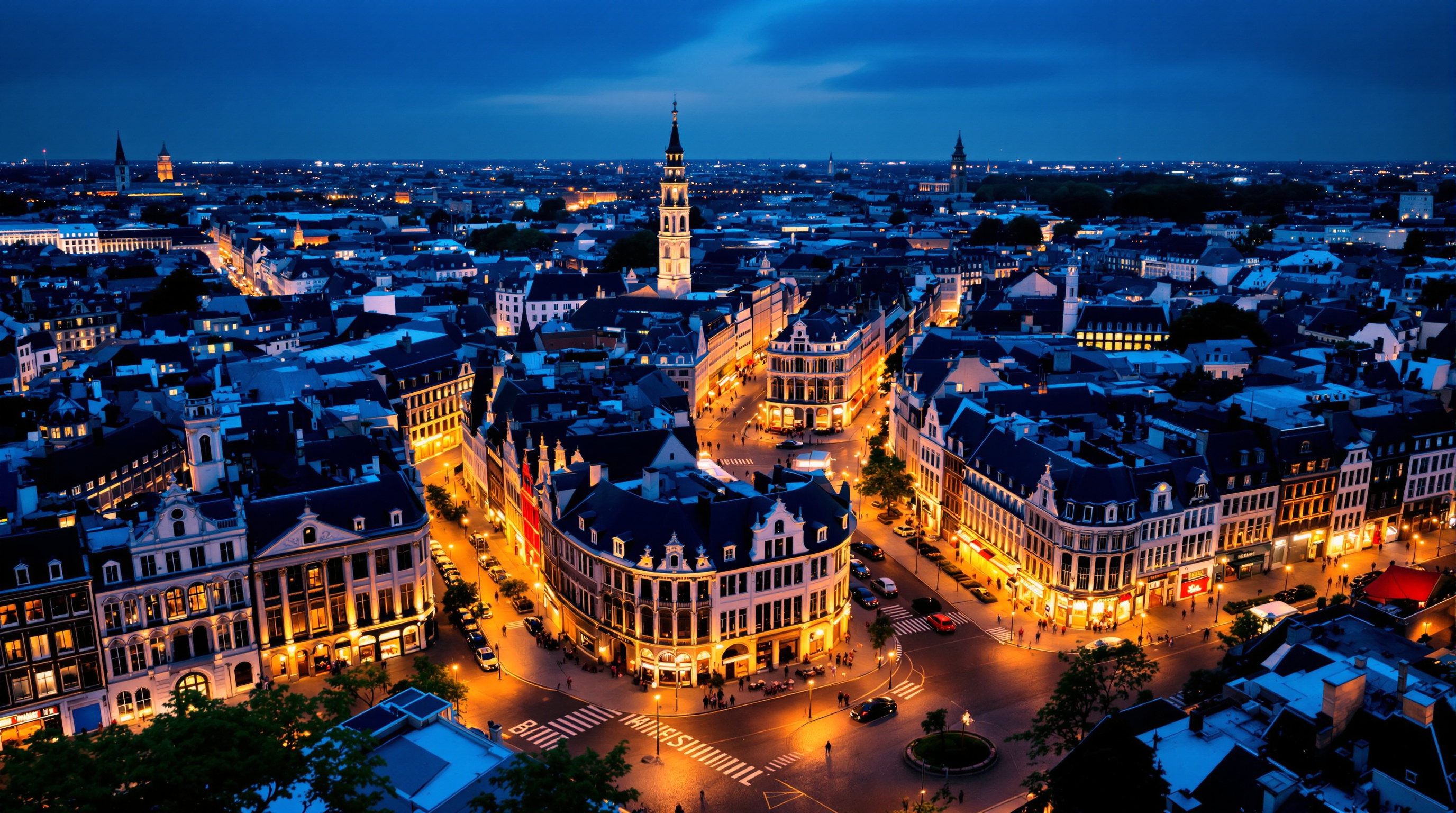 Bruxelles au crépuscule — siège de la revue